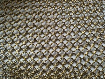 Chainmail Ring Decorative Metal Mesh Drapery For Shopping Mall Hotel Decoration